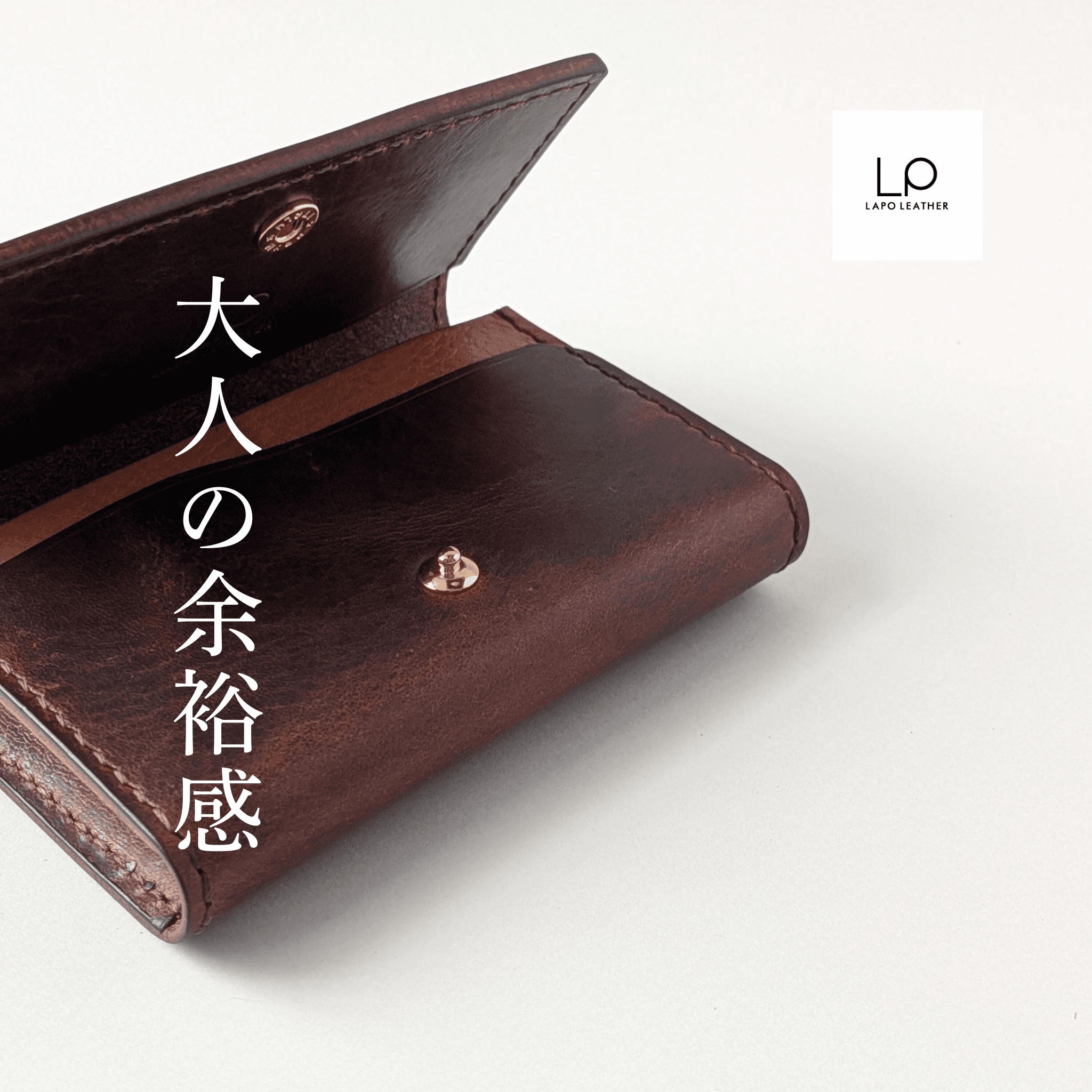 【バネホック有無選択可】恥ずかしくないカードケース〈チョコ〉 Choco